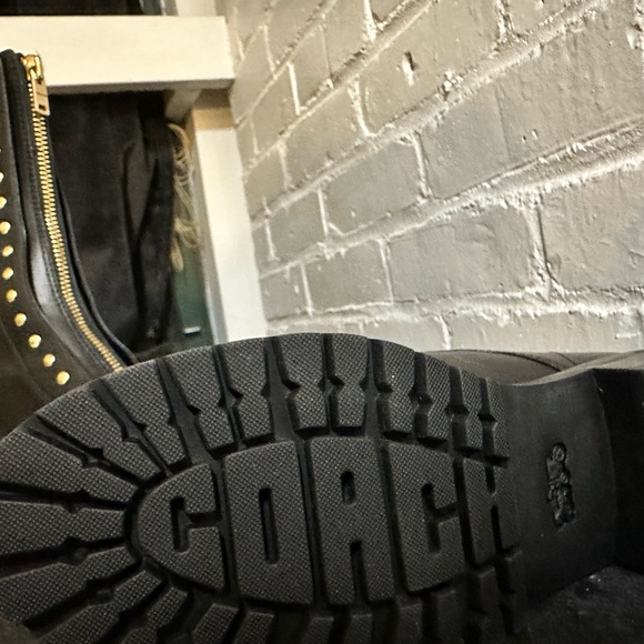 Coach LARA Studded Combat Boot size 9.5 with original Box - Picture 6 of 12